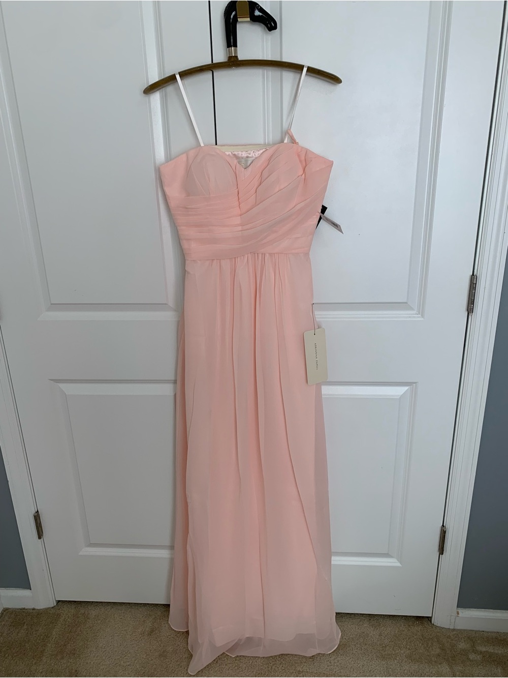 Weddington Way Soft Blush Pink Chiffon Gown